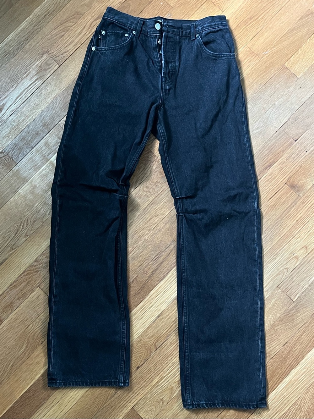 Lovers + Friends Black Wide Leg Jeans